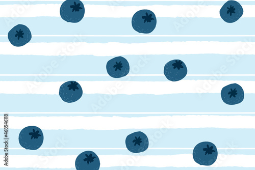 Blueberry background desktop wallpaper, cute vector