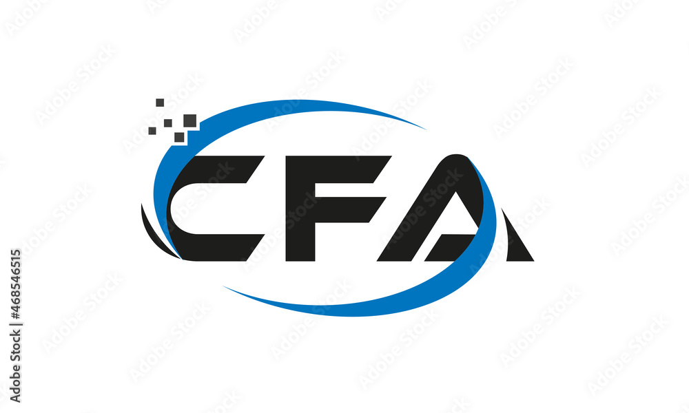 dots or points letter CFA technology logo designs concept vector Template Element dots or points letter CFA technology logo designs concept vector Template Element