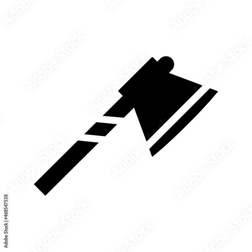 Axe Glyph Vector Icon Design