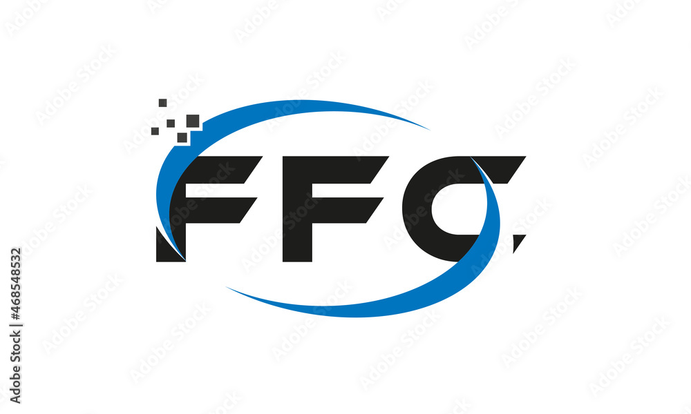 dots or points letter FFC technology logo designs concept vector Template Element dots or points letter FFC technology logo designs concept vector Template Element