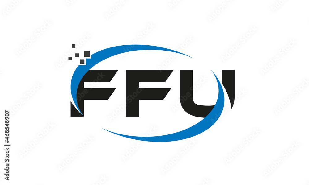 dots or points letter FFU technology logo designs concept vector Template Element dots or points letter FFU technology logo designs concept vector Template Element
