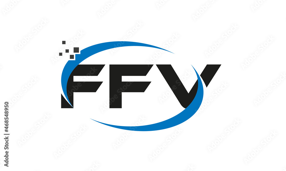 dots or points letter FFV technology logo designs concept vector Template Element dots or points letter FFV technology logo designs concept vector Template Element