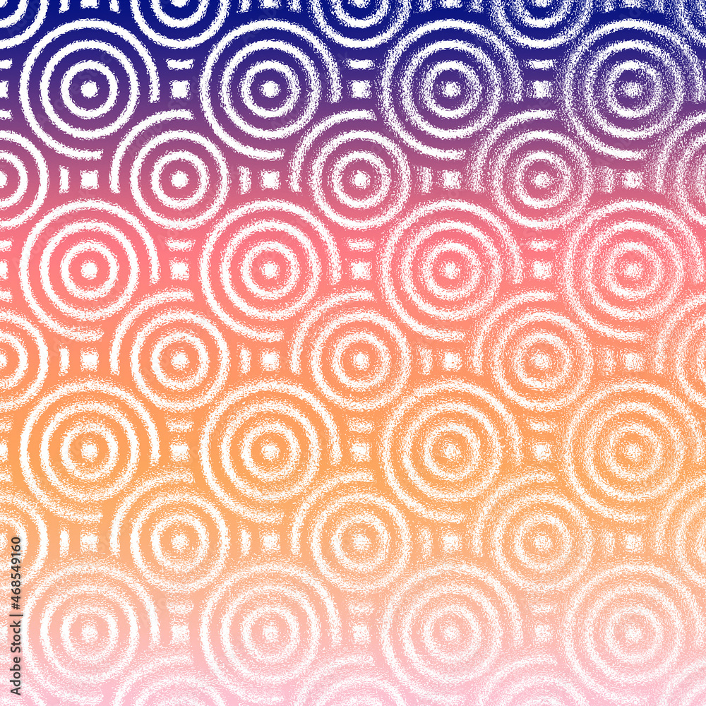 Overlapping Circles Pattern. Abstract Background. Ethnic pattern background.