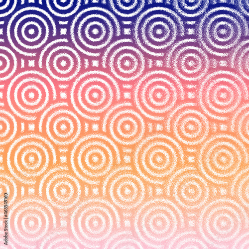 Overlapping Circles Pattern. Abstract Background. Ethnic pattern background.