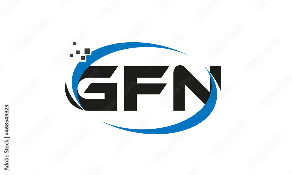 dots or points letter GFN technology logo designs concept vector Template Element dots or points letter GFN technology logo designs concept vector Template Element