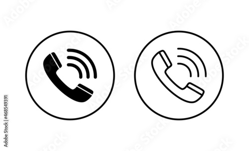 Wallpaper Mural Call icons set. telephone sign and symbol. phone icon. contact us Torontodigital.ca