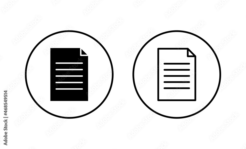 Document icons set. Paper sign and symbol. File Icon Document icons set. Paper sign and symbol. File Icon