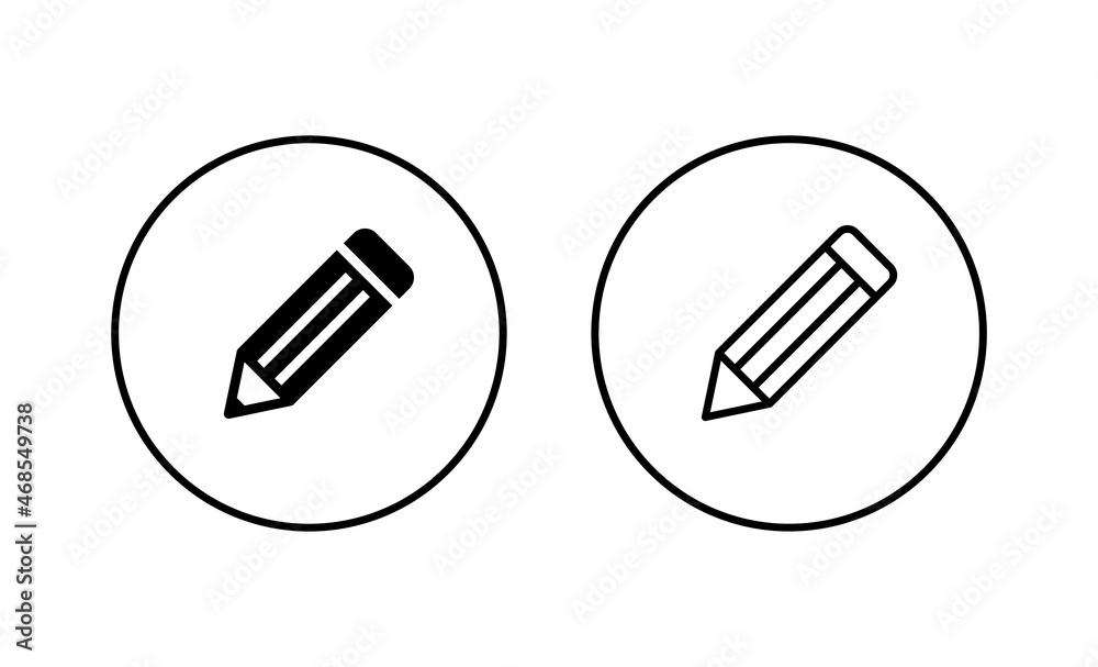 Pencil icons set. pen sign and symbol. edit icon vector Pencil icons set. pen sign and symbol. edit icon vector