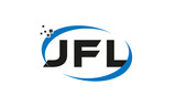 dots or points letter JFL technology logo designs concept vector Template Element