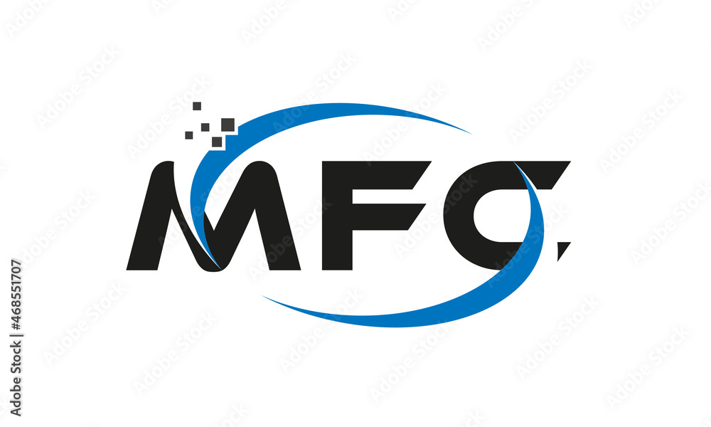 dots or points letter MFC technology logo designs concept vector Template Element dots or points letter MFC technology logo designs concept vector Template Element