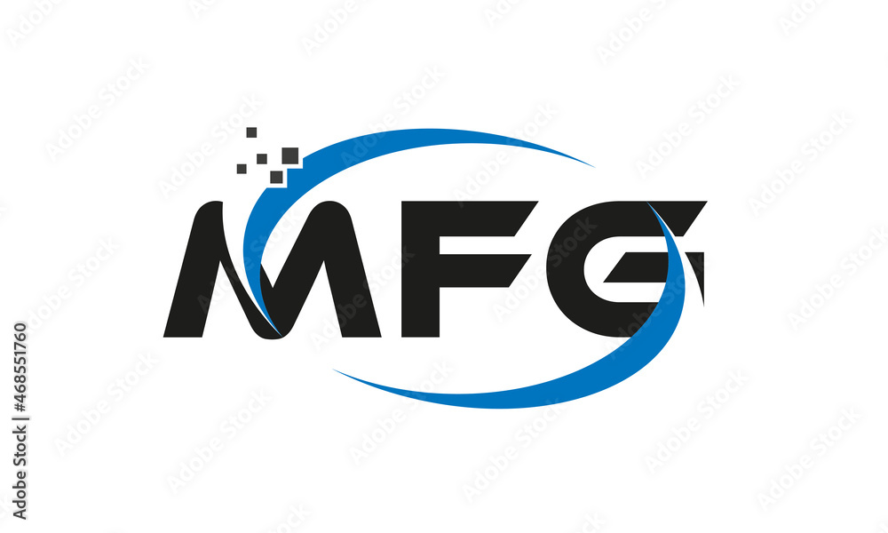 dots or points letter MFG technology logo designs concept vector Template Element dots or points letter MFG technology logo designs concept vector Template Element