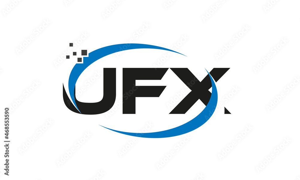 dots or points letter UFX technology logo designs concept vector Template Element dots or points letter UFX technology logo designs concept vector Template Element