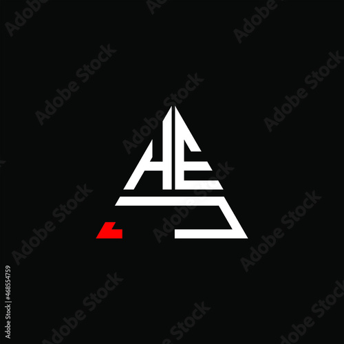 HEJ letter logo creative design. HEJ unique design
