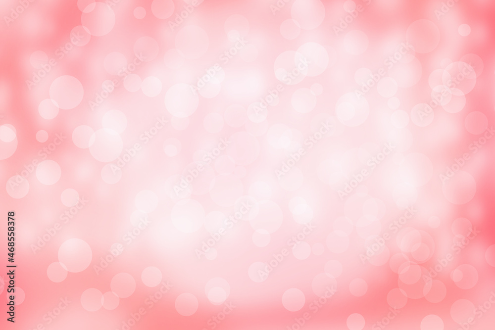 Pink Abstract Colorful Bokeh Light Background For Wedding Magic Holiday Poster Design