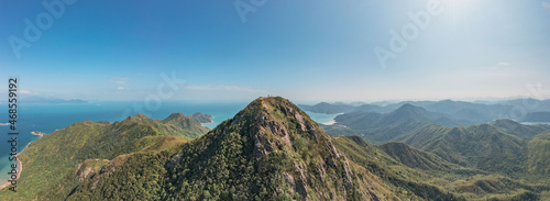 Amazing panorama view of Sharp Peak, Sai Kung, Hong Kong. © gormakuma