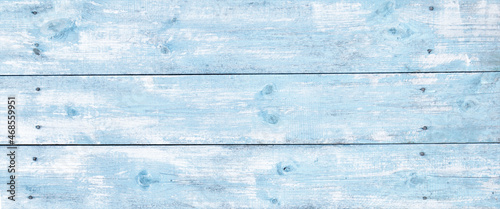 Panoramic White Blue Wooden Header Background