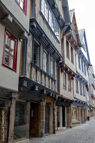 Morlaix. Rue du centre historique de la ville. Finistère. Bretagne 