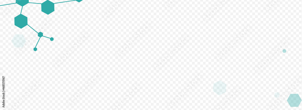 Fototapeta premium Futuristic Medical Vector Panoramic Transparent