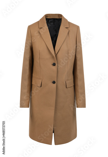 Brown Wool Women's Coat