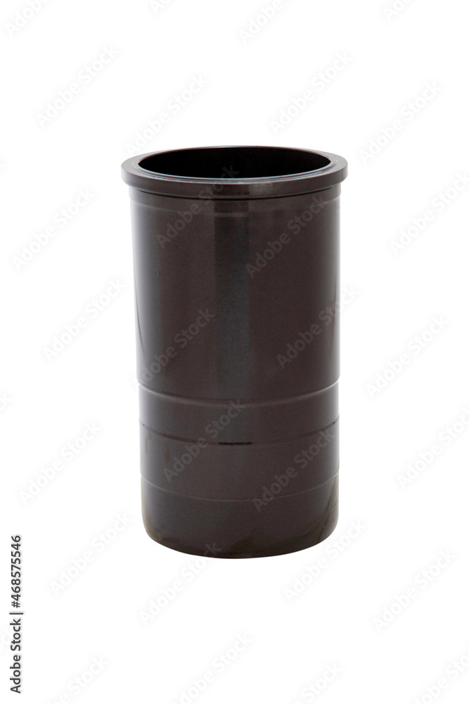 cylinder engine liner on white background