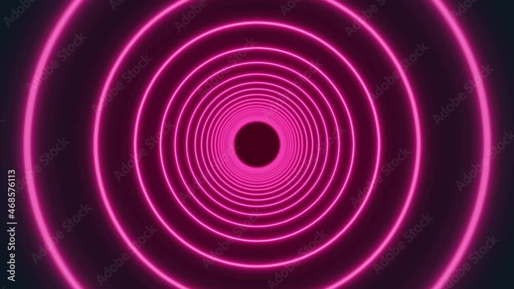 Blue and purple neon circles abstract futuristic hi-tech motion ...