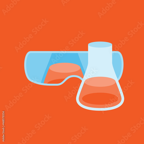 ゴーグルとフラスコ