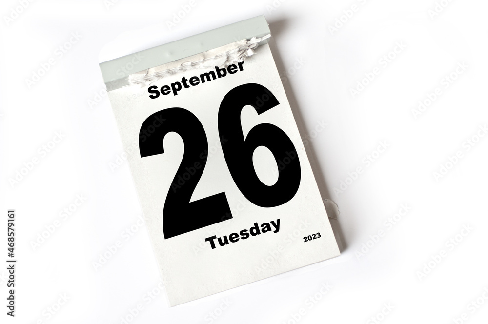 26 September 2023 26 September 2023