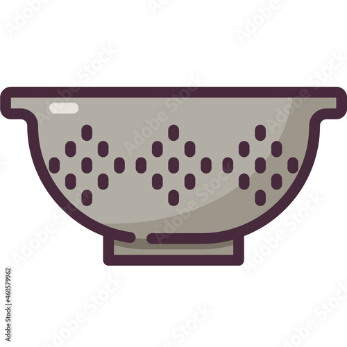 colander line icon