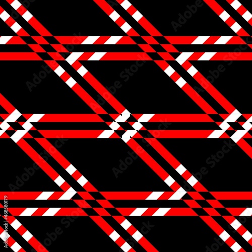 Checkered pattern. Harmonious interweaving of multicolored stripes. Great for decorating fabrics, textiles, gift wrapping, printed products, advertising, scrapbooking. Black and green stripes.