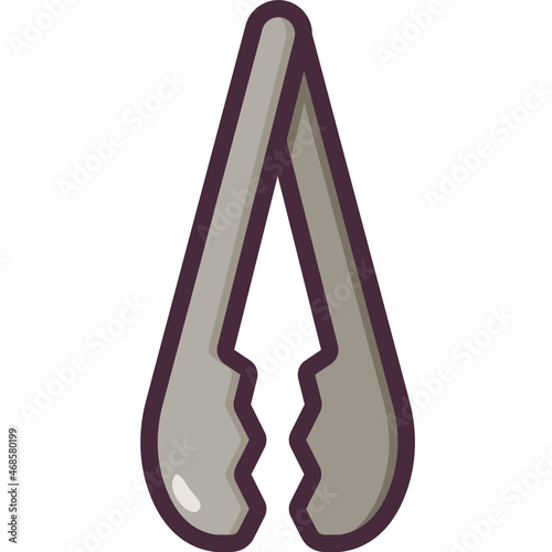 tongs line icon