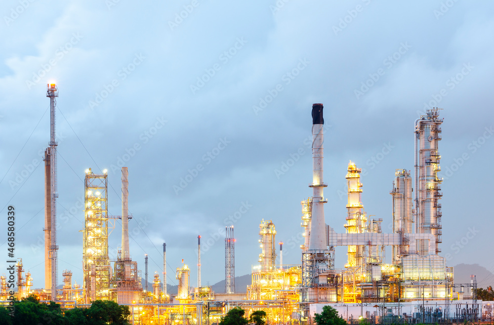 Oil and gas refinery plant or petrochemical industry