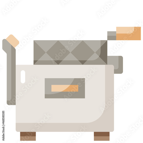 deep fryer flat icon