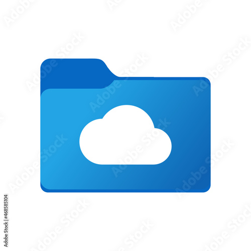 Cloud folder. Clouds sync files location. Desktop icons. My computer PC shortcut signs. System software and devices. New eleven inspired vector illustrations.