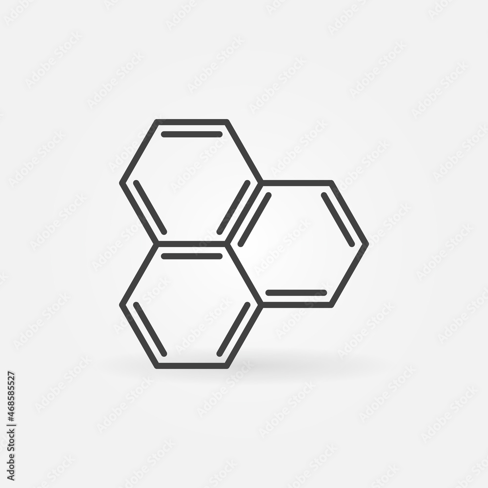 Chemistry Hexagon nano Molecule vector concept icon Chemistry Hexagon nano Molecule vector concept icon