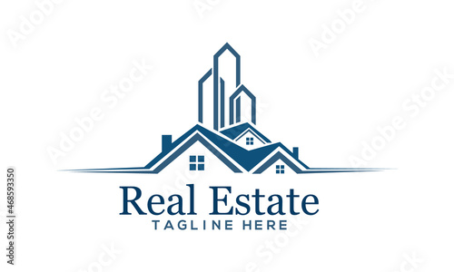 Real Estate creative Logo template | Real Estate, Building and Construction Logo Vector Design