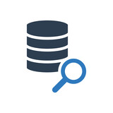 Data Center Search Icon - Server Search Icon
