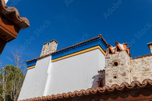 Mugla chimney in the city of mentese photo