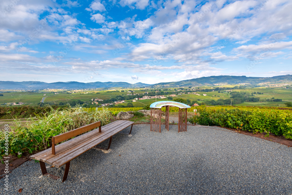 Obraz premium Table d'orientation de Morgon