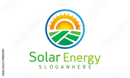 Creative Sun solar energy logo design template | solar energy logo designs | solar tech logo vector | eco-energy logo designs