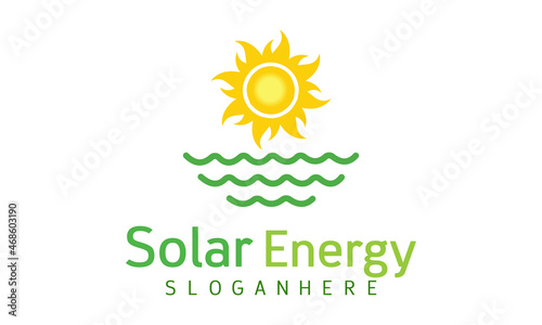 Creative Sun solar energy logo design template | solar energy logo designs | solar tech logo vector | eco-energy logo designs