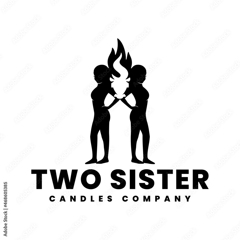 candle company logo design idea