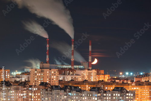 Thermal power plant in the city of Minsk.