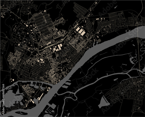 map of the city of Kherson, Ukraine