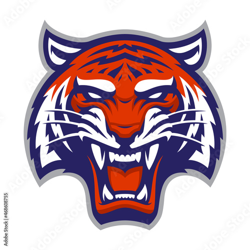 Tiger Vector Mascot, Sports Emblem