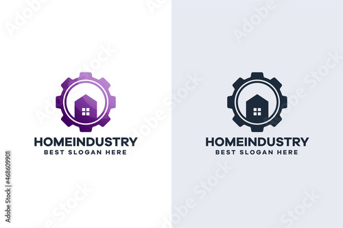 Gradient Home Industry Logo Template
