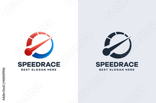 Gradient Professional Speedometer Logo Template