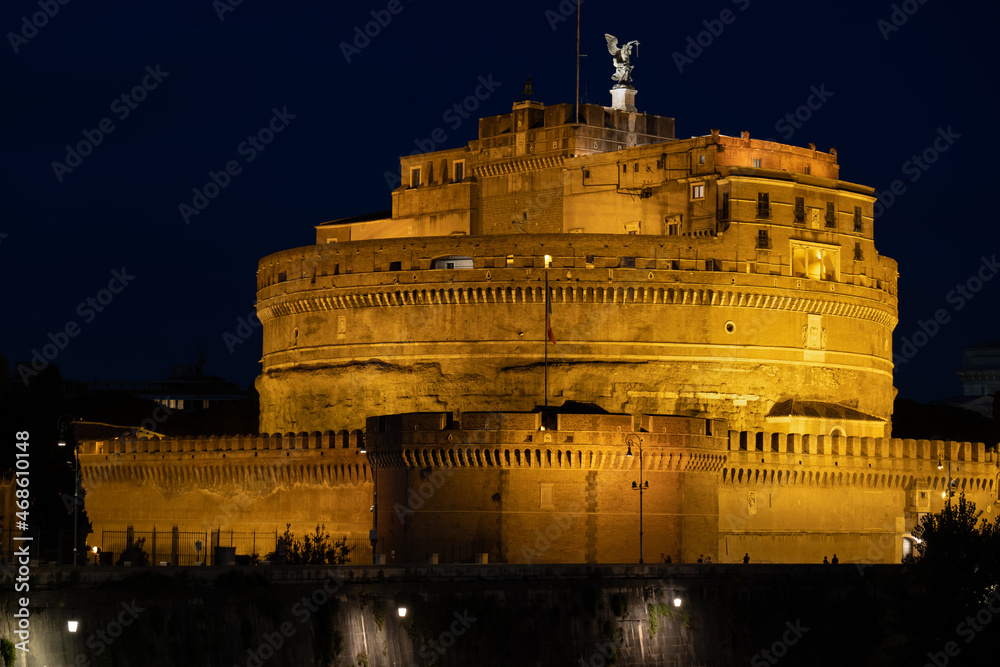 Castle of the Holy Angel In Rome by Night