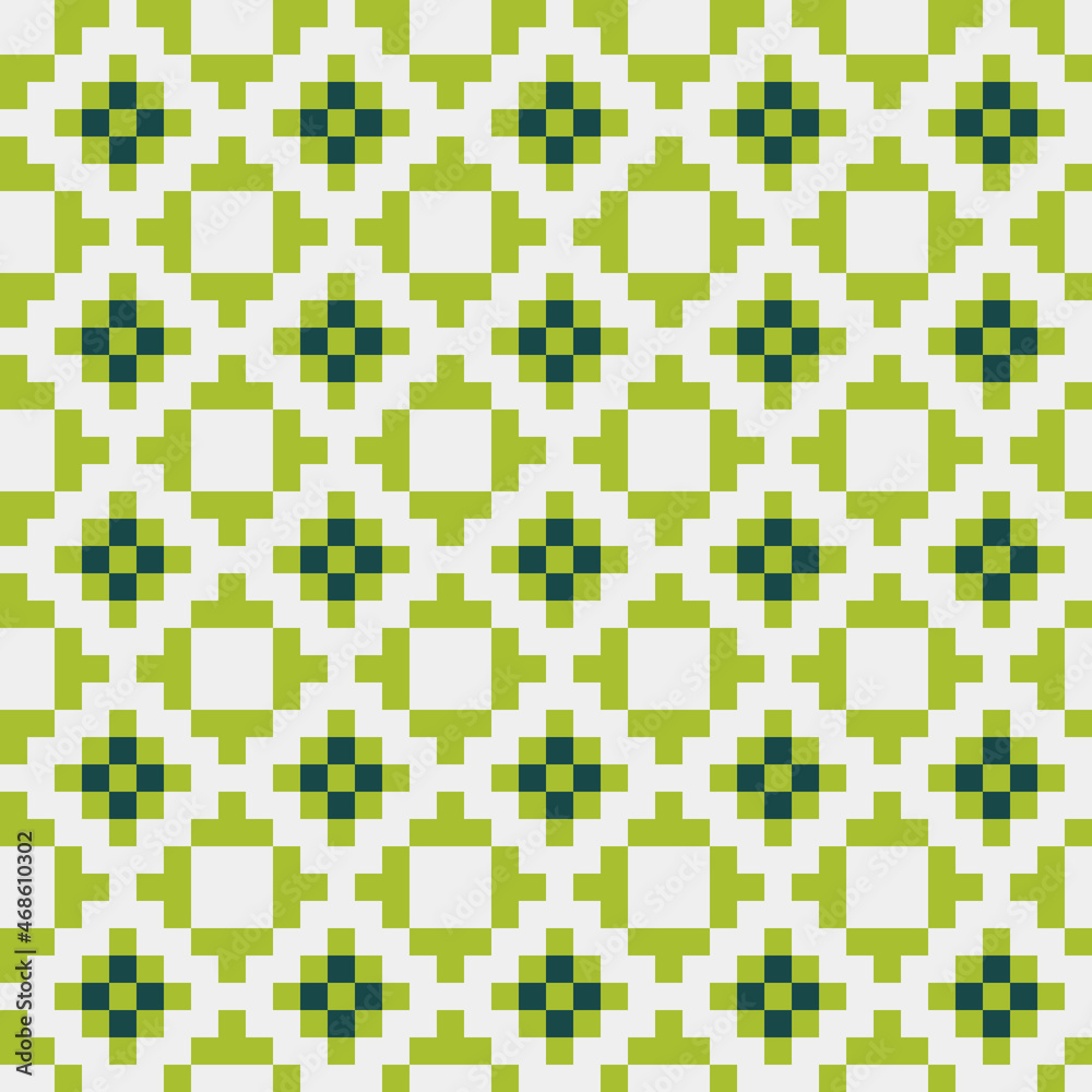 Fototapeta premium Abstract Cross Pattern generative computational art illustration