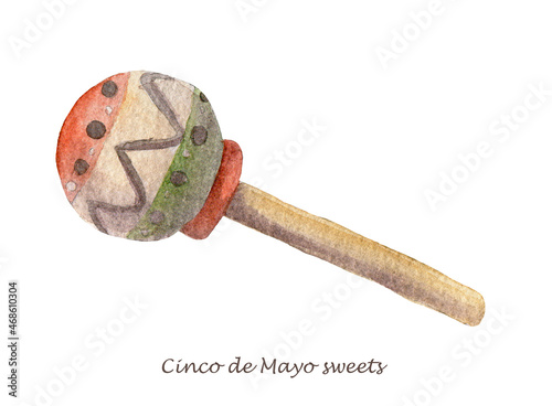 watercolor mexican sweets and bakery. Muffins, candies, cookies for your invitations, scrapbooking, postcards.