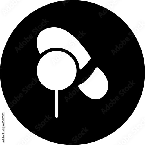 footprint glyph icon
